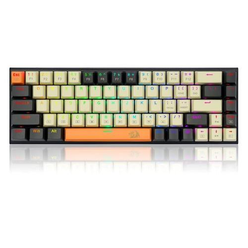 Tastatura gaming mecanica Redragon Ryze, iluminare RGB, switch-uri rosii, USB Type-C, Alb 1 Tastatura gaming mecanica Redragon Ryze, iluminare RGB, switch-uri rosii, USB Type-C, Alb