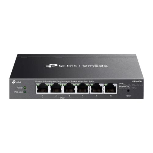 Switch TP-Link Omada ES206GP, 6 Porturi, Gigabit, (4 PoE+) 1 Switch TP-Link Omada ES206GP, 6 Porturi, Gigabit, (4 PoE+)