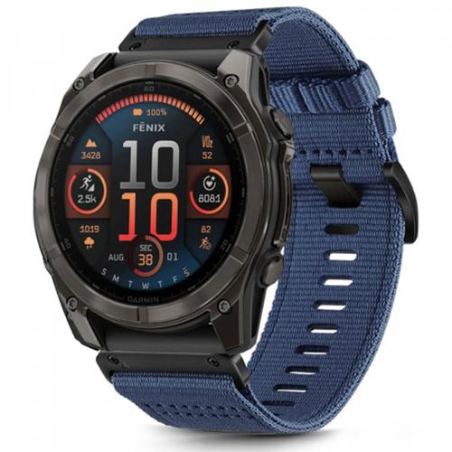Curea Techsuit W070 pentru Garmin Watch Fenix Series, 26mm, Albastru
