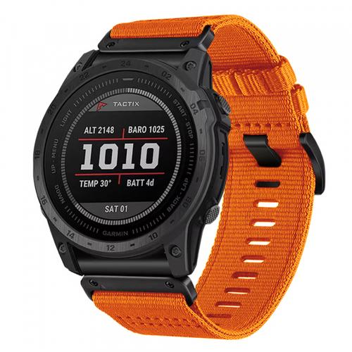 Curea Techsuit W070 pentru Garmin Watch Fenix Series, 26mm, Portocaliu