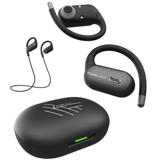 Casti PowerLocus PWL-MOVE-BLACK, Bluetooth, Microfon (Negru)