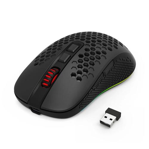 Mouse Gaming Wireless Redargon M694 RGB (Negru)