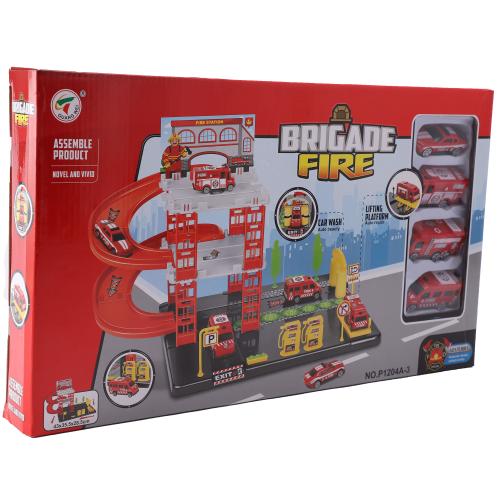 Set de joaca Brigade Fire - Statie de pompieri cu parcare