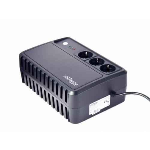 UPS GEMBIRD EG-UPS-3SDT800-01, brick, 800VA/480W, AVR, Schuko x 3, 1 x baterie 12V/8Ah, LED, back-up 10 minute, montabil pe perete