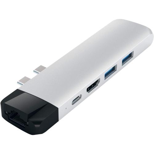 Docking station Satechi Aluminium TYPE-C PRO Hub, Ethernet, Silver 1 Docking station Satechi Aluminium TYPE-C PRO Hub, Ethernet, Silver
