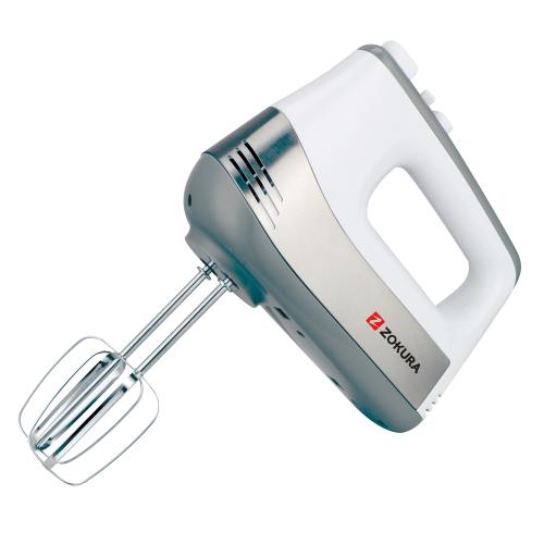 Mixer de mana cu 5 trepte de viteza Zokura Z1507, 500 W (Alb/Verde) 1 Mixer de mana cu 5 trepte de viteza Zokura Z1507, 500 W (Alb/Verde)