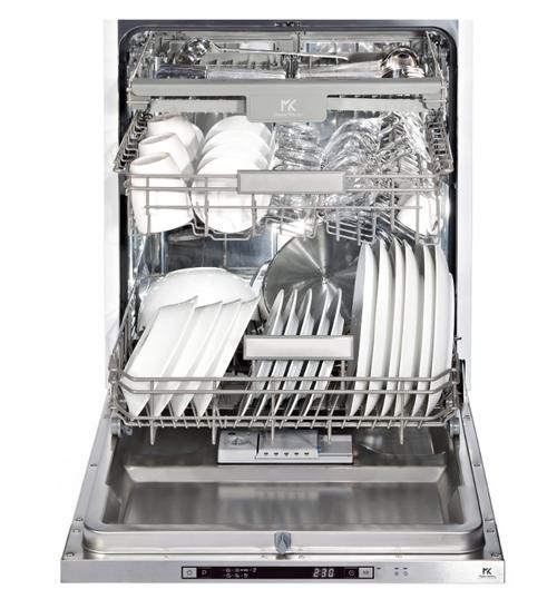 Masina de spalat vase incorporabila Master Kitchen MKDW FI607314-EHPD, 14 seturi, 7 programe, Clasa D, 60 cm (Alb)