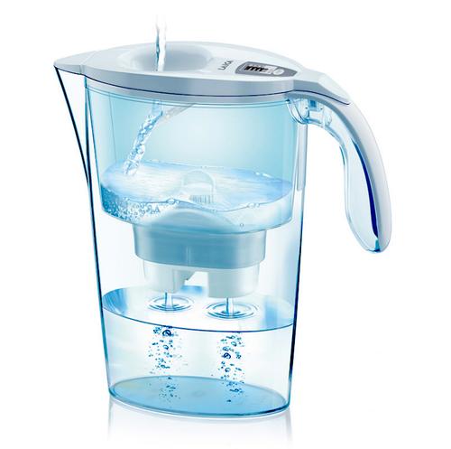 Cana filtranta de apa Laica Stream, 2.3 litri (Alb)