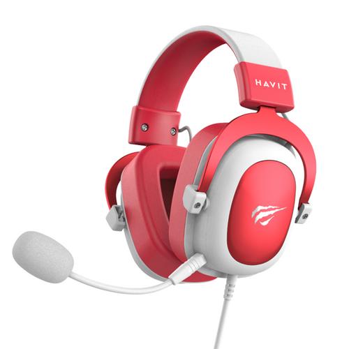Casti Gaming HAVIT H2002D, Jack 3.5 mm (Rosu/Alb)