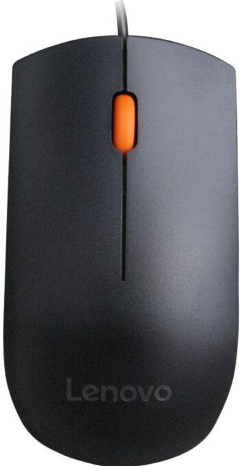 Mouse optic Lenovo 300, USB (Negru)
