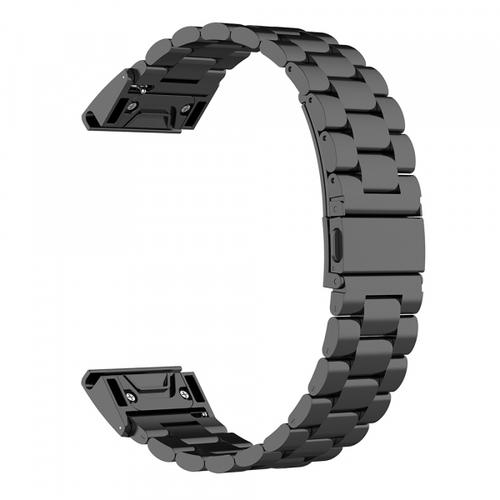 Curea Techsuit W010 pentru Garmin Watch Fenix / Forerunner Series, 22mm, Negru