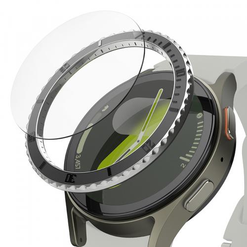 Rama Protectie Ringke Premium Styling pentru Samsung Galaxy Watch7 40mm, Model 3, Negru