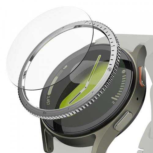 Rama Protectie Ringke Styling pentru Samsung Galaxy Watch7 40mm, Model 7, Argintiu
