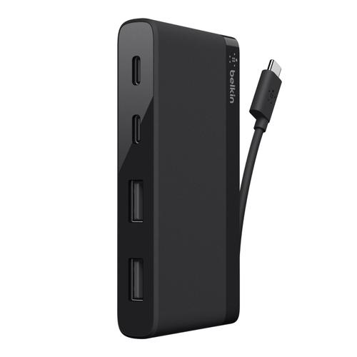 Docking Station Belkin F4U090btBLK, 2 x USB-C, 2 x USB-A 2.0 (Negru) 1 Docking Station Belkin F4U090btBLK, 2 x USB-C, 2 x USB-A 2.0 (Negru)