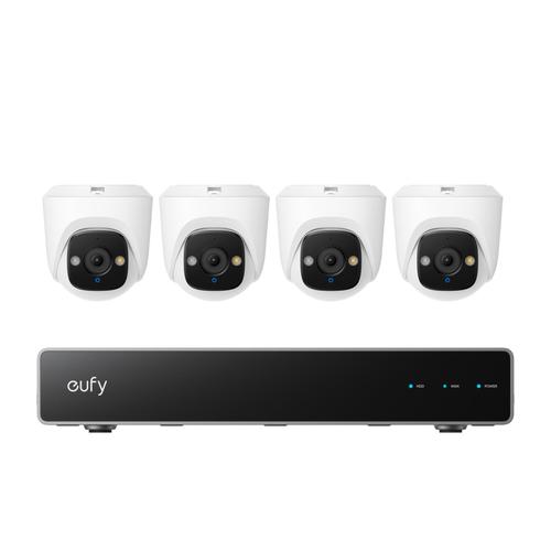 Kit supraveghere video eufy Security NVR PoE E41, Rezolutie 4K, 5× Zoom, AI, Night Vision Color, 4 camere turret 1 Kit supraveghere video eufy Security NVR PoE E41, Rezolutie 4K, 5× Zoom, AI, Night Vision Color, 4 camere turret