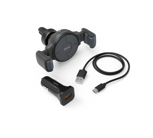 Suport auto cu incarcare wireless HAMA FC10 Flex-Set 201677, 10W (Gri) 1 Suport auto cu incarcare wireless HAMA FC10 Flex-Set 201677, 10W (Gri)