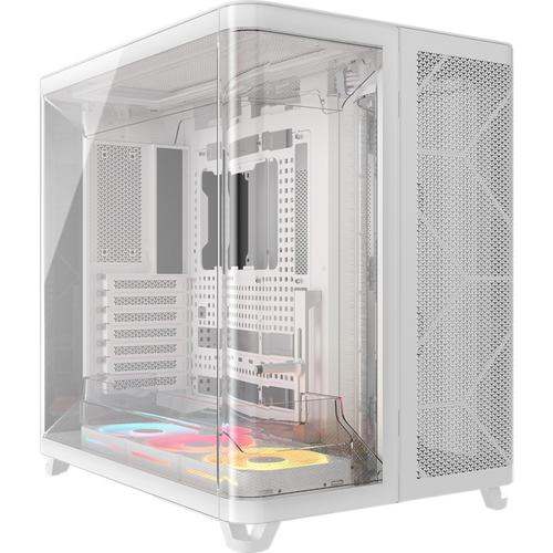 Carcasa Corsair AIR 5400 LX-R RGB LINK, Fara sursa, Middle Tower (Alb)