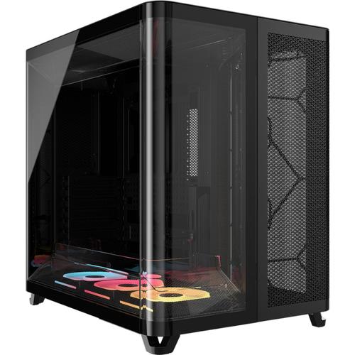 Carcasa Corsair AIR 5400 LX-R RGB LINK, Fara sursa, Middle Tower (Negru)