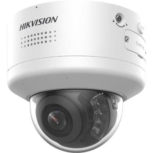 Camera supraveghere IP Dome PTZ motorizata cu iluminare duala Hikvision ColorVu DS-2CD2747G2H-LIPTRZS2U/SL, 4 MP, 2.8-12 mm, IR/lumina alba 40 m, microfon si difuzor, alarma audio/stroboscop, slot card, PoE