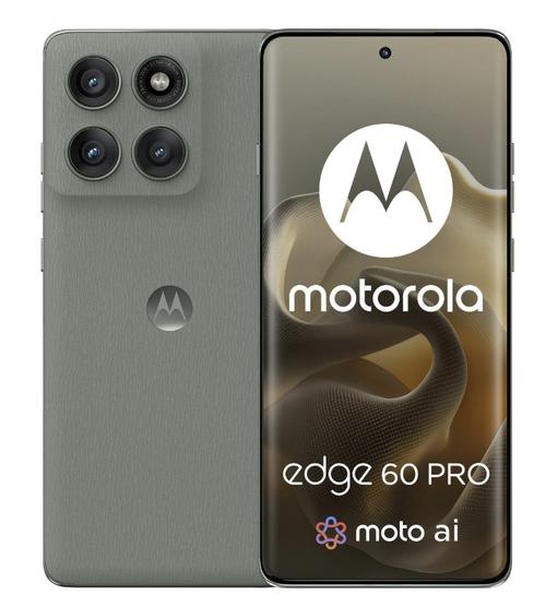 Telefon Mobil Motorola Edge 60 Pro, Procesor Mediatek Dimensity 8350 Extreme, P-OLED 6.7inch, 8GB RAM, 256GB Flash, Camera Tripla 50 + 10 + 50 MP, Wi-Fi, 5G, Dual Sim, Android (Verde)