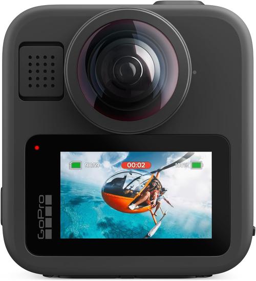 Camera video de actiune GoPro MAX 2, 8K 30 FPS, 29MP, Ecran Touch LCD 1.82inch, Wi-Fi 6, Waterproof 5m (Negru)