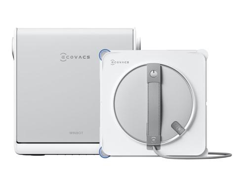 Robot de curatare geamuri Ecovacs WINBOT W2S Omni, tehnologie WIN-SLAM 4.0, 8000Pa, TruEdge Scrubber, baterie 3000mAh (Alb)