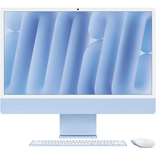All In One PC Apple iMac 24inch (2024), Procesor Apple M4, 10 nuclee CPU si 10 nuclee GPU, 24inch, Retina 4.5K, 16GB, 1TB SSD, macOS, Layout INT, Manual RO (Albastru)
