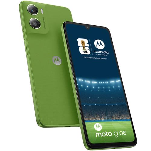 Telefon Mobil Motorola Moto G06, Procesor Mediatek Helio G81 Ultra Octa-Core, IPS LCD Touchscreen 6.88inch, 4GB RAM, 64GB Flash, Camera 50 MP, Wi-Fi, 4G, Dual Sim, Android (Verde)