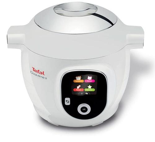 Multicooker Tefal Cook4Me CY851130, Inteligent, Gatire sub presiune, 6 moduri de gatit, instructiuni pas cu pas, rapid si usor, 150 de retete, capacitate 6L, Alb