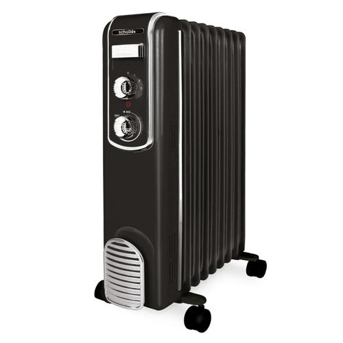 Radiator mecanic vintage cu ulei Livoo SCHV709N, 3 trepte de incalzire, max. 2000W, protectie la supraincalzire si rasturnare, maner transport (Negru)