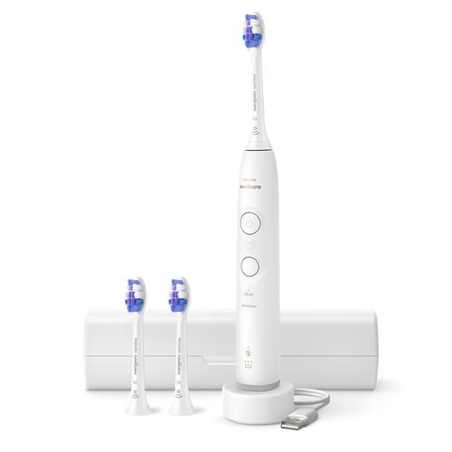 Periuta De Dinti Electrica Philips Sonicare 6100 HX7400/02, Autonomie 21 de zile, 3 viteze, 2 programe, 62.000 miscari/minut, Geanta De Transport (Alb)