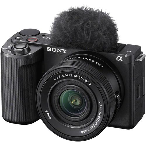 Aparat foto Mirrorless Sony Alpha ZV-E10 II, 26MP, APS-C, E-Mount, 4K 60p, ISO 100-32000 + Obiectiv 16-50mm (Negru)