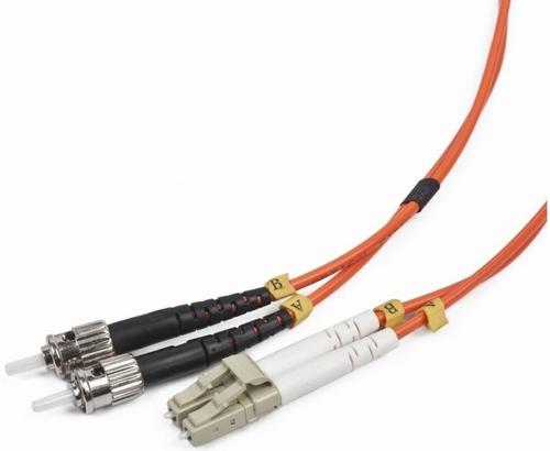 CABLU FIBRA OPTICA duplex multimode, 10m, conectori LC-ST, bulk,