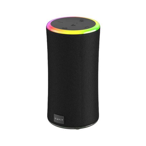 Boxa portabila HAVIT SK833BT, 2 x 10W, iluminare RGB, IPX6, Bluetooth 5.3 (Neagra)
