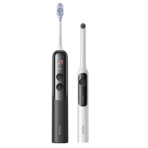 Periuta de dinti electrica si Scanner pentru detectarea placii Mova Fresh20 Vision, 4 moduri periaj, 22.800 vibratii/min, IPX8 (Negru)