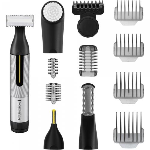 Aparat de tuns Remington Omniblade Multi PRO HG5000, Acumulator, Autonomie 60 minute, Micro Trimmer, Pieptan ajustabil, Rezistent la apa (Negru)