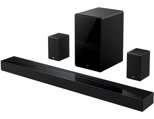 Soundbar TCL Q85H Pro, 7.1.4, 860W, Bluetooth 5.1, Dolby Atmos & DTS-Virtual:X, e-ARC (4K@120Hz), Subwoofer Wireless (Negru)