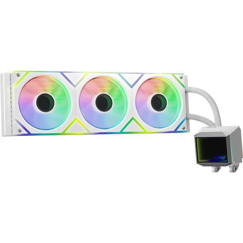 Cooler CPU XPG LEVANTE II 360, iluminare RGB, 3 x 120 mm (Alb)