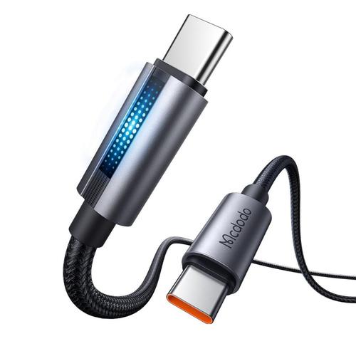 Cablu de date Mcdodo CA-5740, Type-C la Type-C 100W, Fast Charging, 5A LED, 1.2m, Negru 1 Cablu de date Mcdodo CA-5740, Type-C la Type-C 100W, Fast Charging, 5A LED, 1.2m, Negru