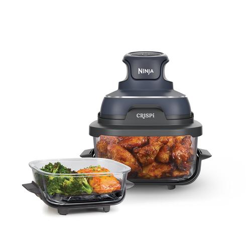 Friteuza cu aer cald Ninja CRISPi 4in1 FN101, PowerPod 1700W, 3.8L/1.4L, 2 recipiente sticla termorezistenta TempWare, 2 placi cu invelis ceramic Crisper Plate, 2 capace pentru depozitare (Albastru) 1 Friteuza cu aer cald Ninja CRISPi 4in1 FN101, PowerPod 1700W, 3.8L/1.4L, 2 recipiente sticla termorezistenta TempWare, 2 placi cu invelis ceramic Crisper Plate, 2 capace pentru depozitare (Albastru)