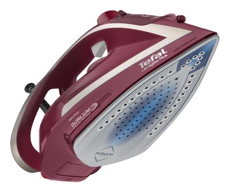 Fier de calcat TEFAL UltraGliss Plus FV6820E0, 2800W, Jet de abur 260g/min, 270ml, talpa Durilium AirGlide (Visiniu/Alb)