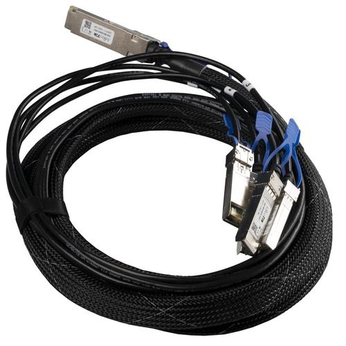 Cablu cu modul MikroTik QSFP28/SFP28, Negru/Argintiu 1 Cablu cu modul MikroTik QSFP28/SFP28, Negru/Argintiu