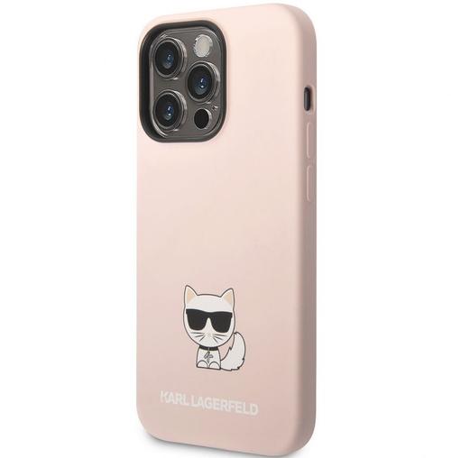 Protectie Spate Karl Lagerfeld Liquid Choupette pentru Apple iPhone 14 Pro (Roz)