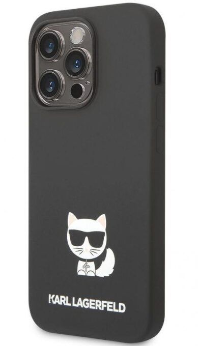 Protectie Spate Karl Lagerfeld pentru Apple IPhone 14 Pro (Negru)