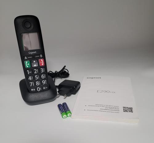 Telefon Gigaset E290HX, DECT, GAP, CAT iq 2.0, 10 ore (Negru)