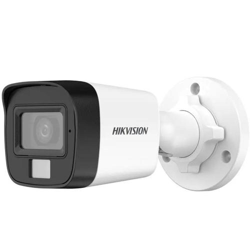 Camera supraveghere exterior mini Hikvision Smart Hybrid Light DS-2CE16K0T-LPFS, 5 MP, 3K, IR 25 m, lumina alba 20 m, 2.8 mm, microfon