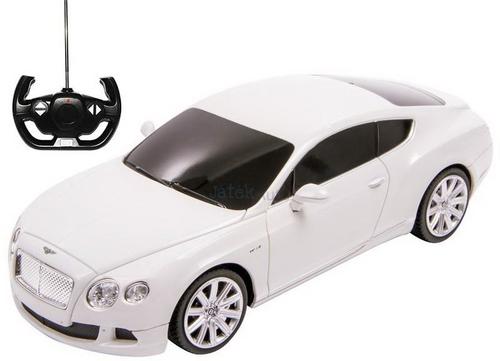 Masina cu telecomanda Bentley Continental Gt, Scara 1 la 24, Alb