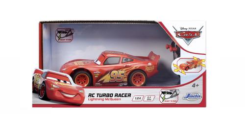 Masina cu telecomanda Jada Cars Turbo Racer Fulger Mcqueen, Scara 1 la 24