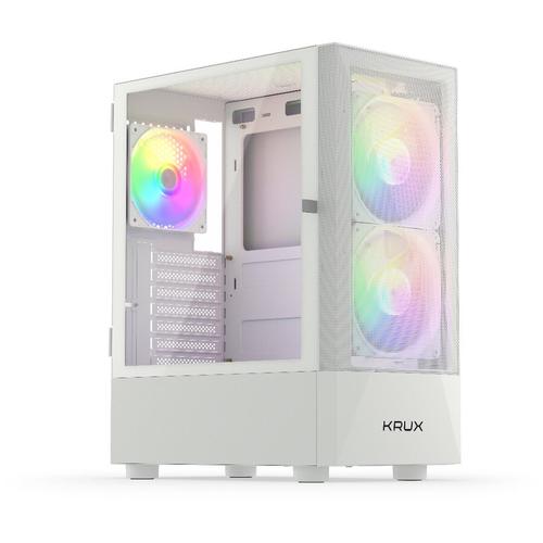 Carcasa Krux Vako, MiddleTower, Fara sursa (Alb)