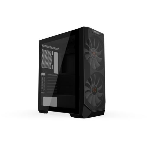 Carcasa Krux Vortex, MiddleTower, ?Fara sursa (Negru)